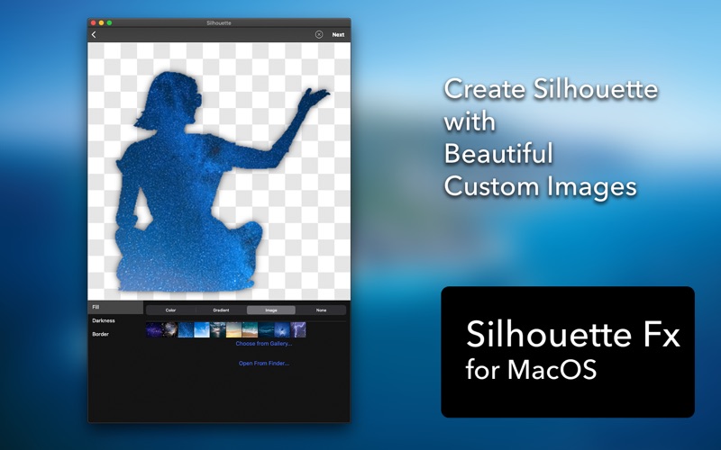silhouette photo effect iphone screenshot 4