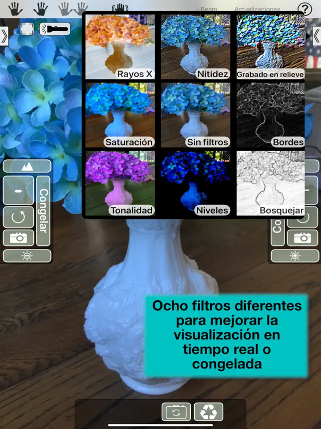 Lupa con Linterna, Zoom Cámara4+_3