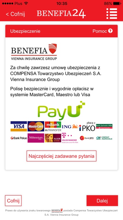 Ubezpieczenie OC AC Benefia24 screenshot-4