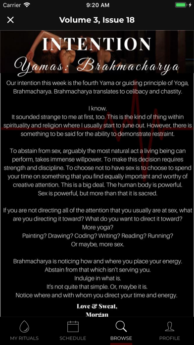 Ritual Hot Yoga Mobile Screenshot