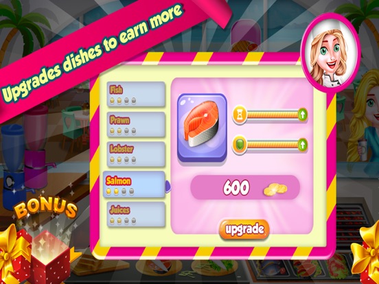 Seafood Crazy Cooking Game iPad screenshot
