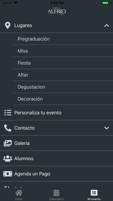 Eventos Crea Screenshot
