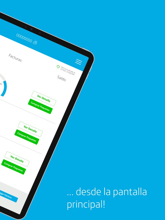 Mi Movistar El Salvador iPad screenshot 2 - Productivity app