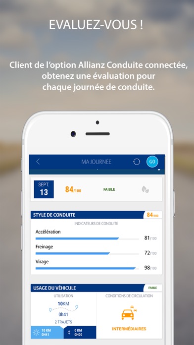 Screenshot #1 pour Allianz Conduite connectée