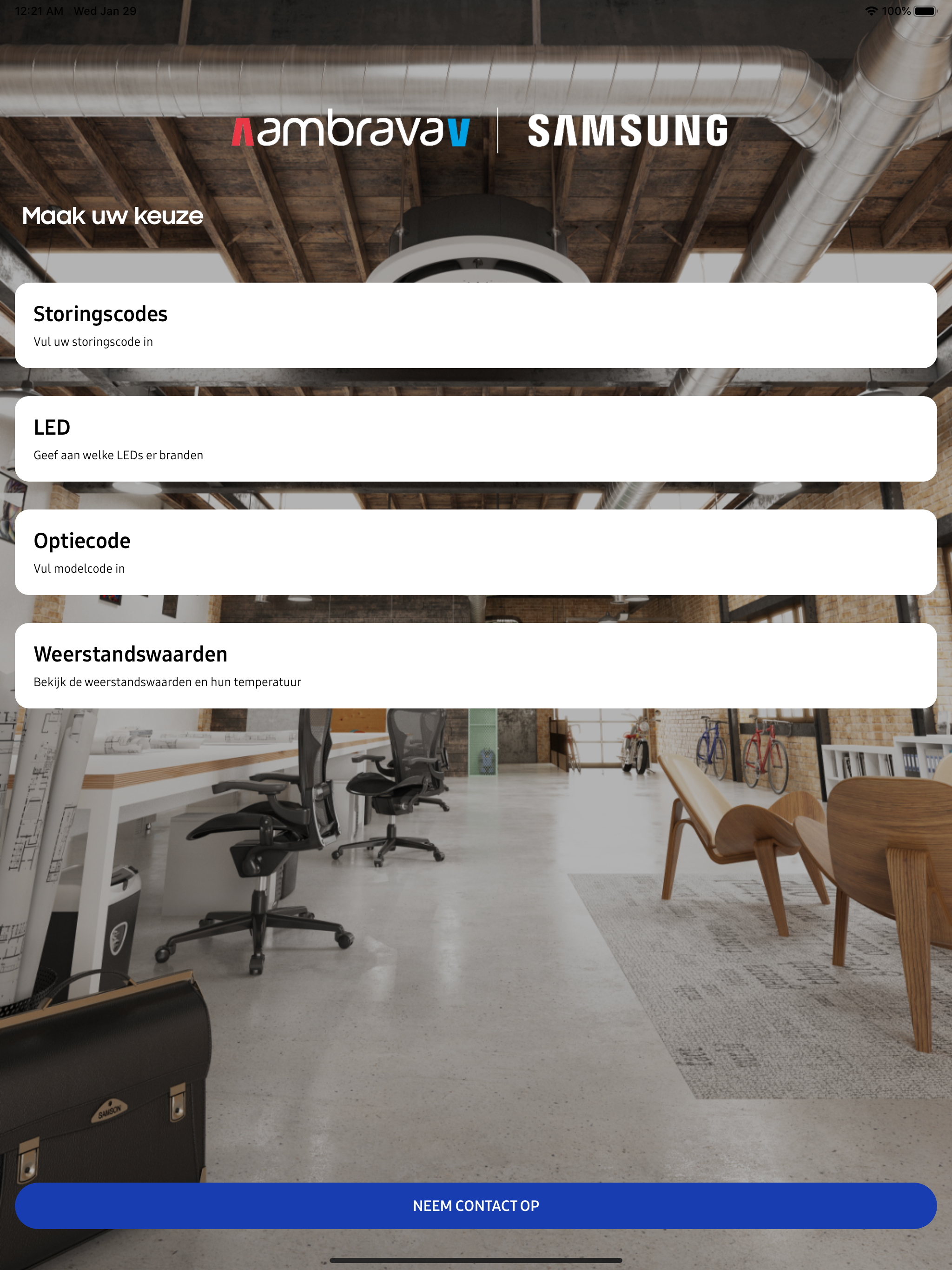 Ambrava Samsung Service App