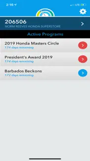 honda status iphone screenshot 1