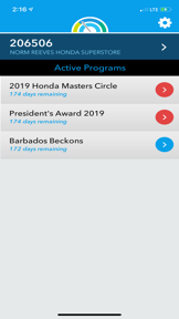 Honda Status screenshot