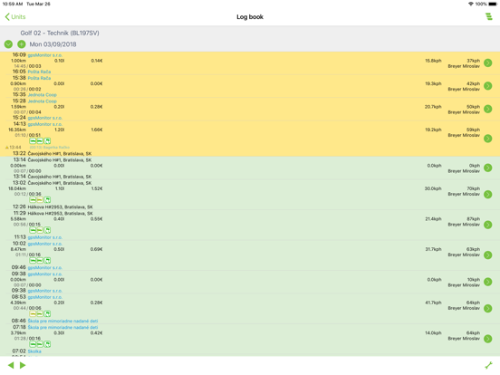 Screenshot #6 pour gpsMonitor mobile