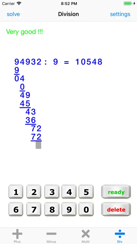 Written math for Grade School