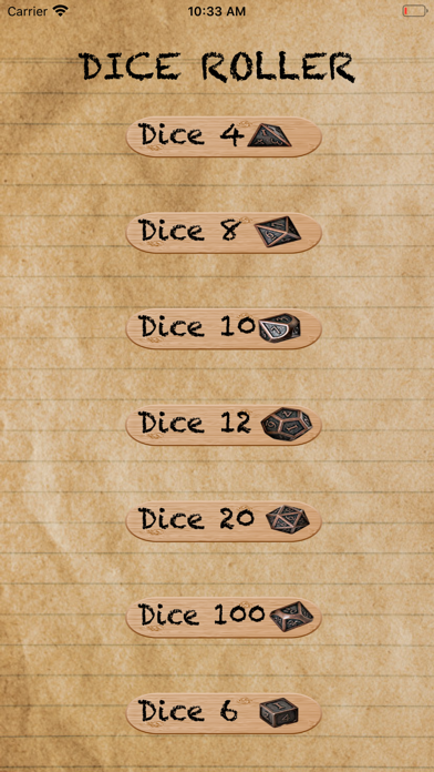 Screenshot #1 pour Dice Roller - 7 Dices