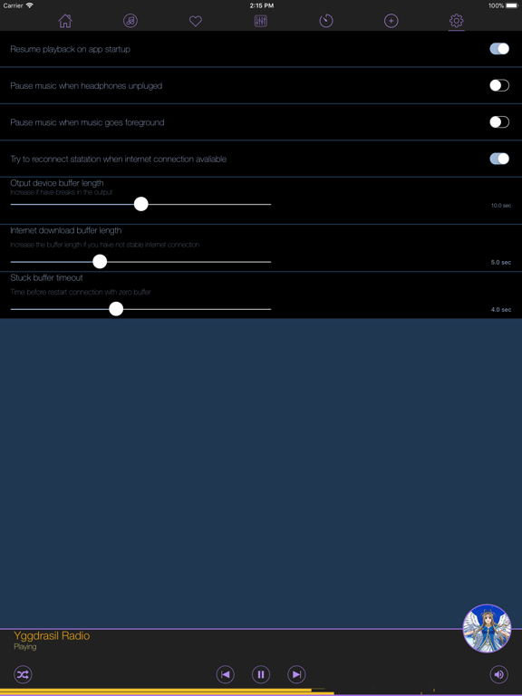 Anime Music Radio Stations iPad screenshot 5 - Music app