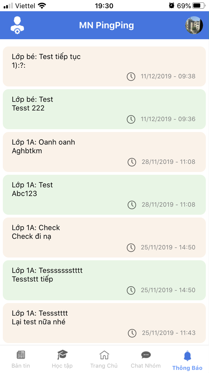 Ping Edu - Dành cho phụ huynh