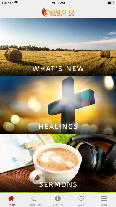 Oxford Baptist Church App Screenshot