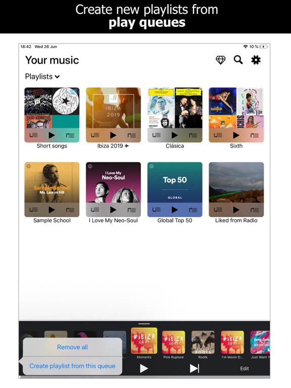 Screenshot #6 pour Music Player Unlimited ·