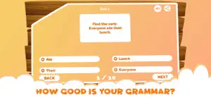 English Grammar Verb Quiz Game screenshot #1 for iPhone