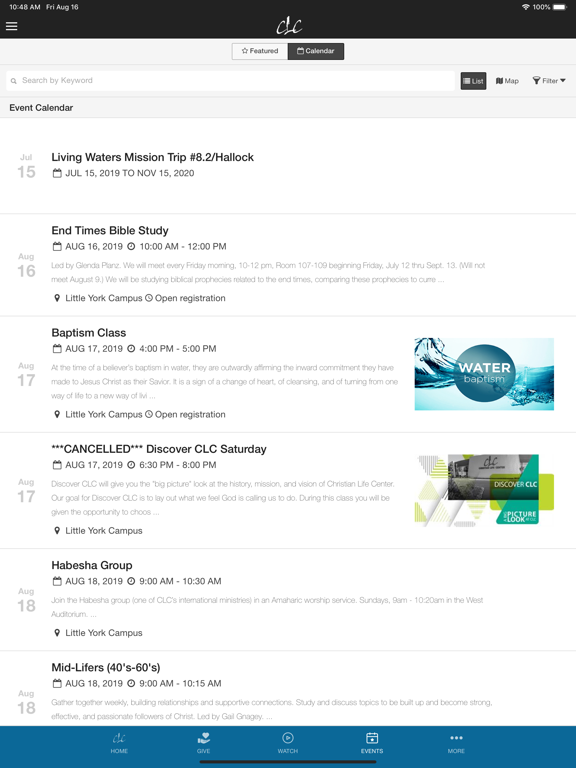 CLC Dayton iPad screenshot 4 - Lifestyle app