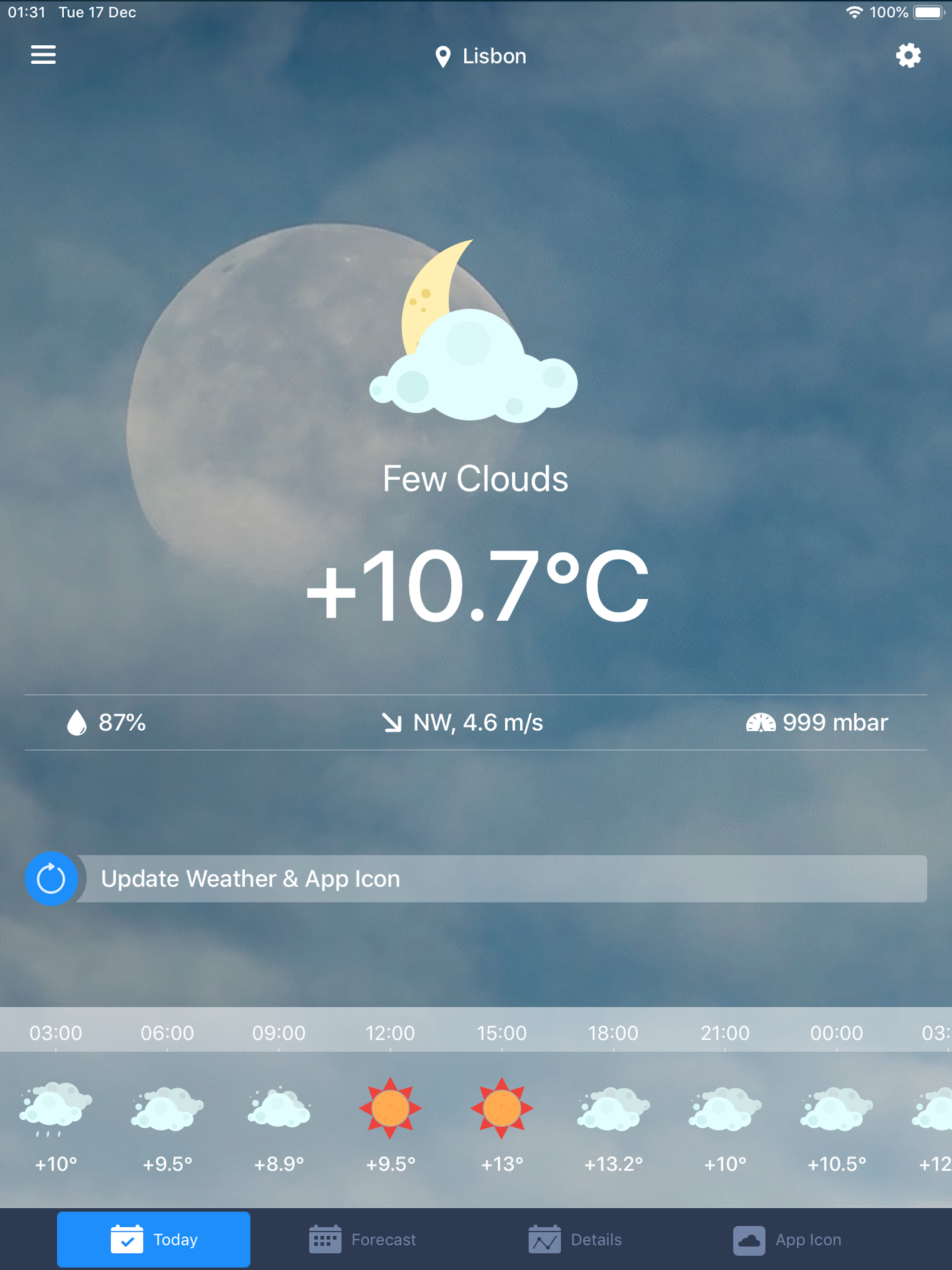 Weather on Icon