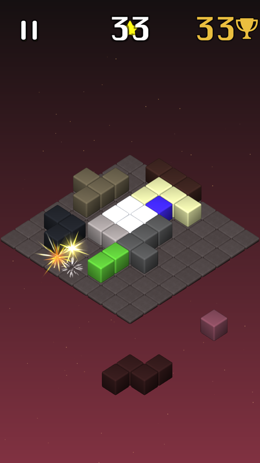 #2. Block Drop - 3d Cubes Puzzle (iOS) By: Fernando Gonzalez Frias