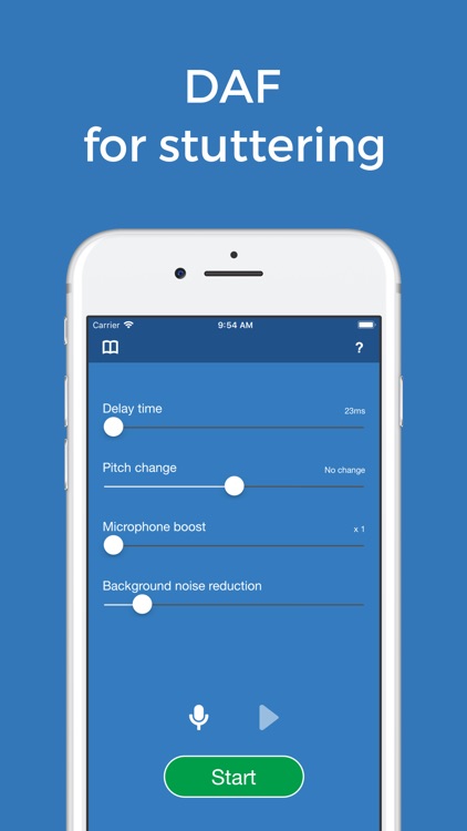 DAF Pro:Slower, clearer speech