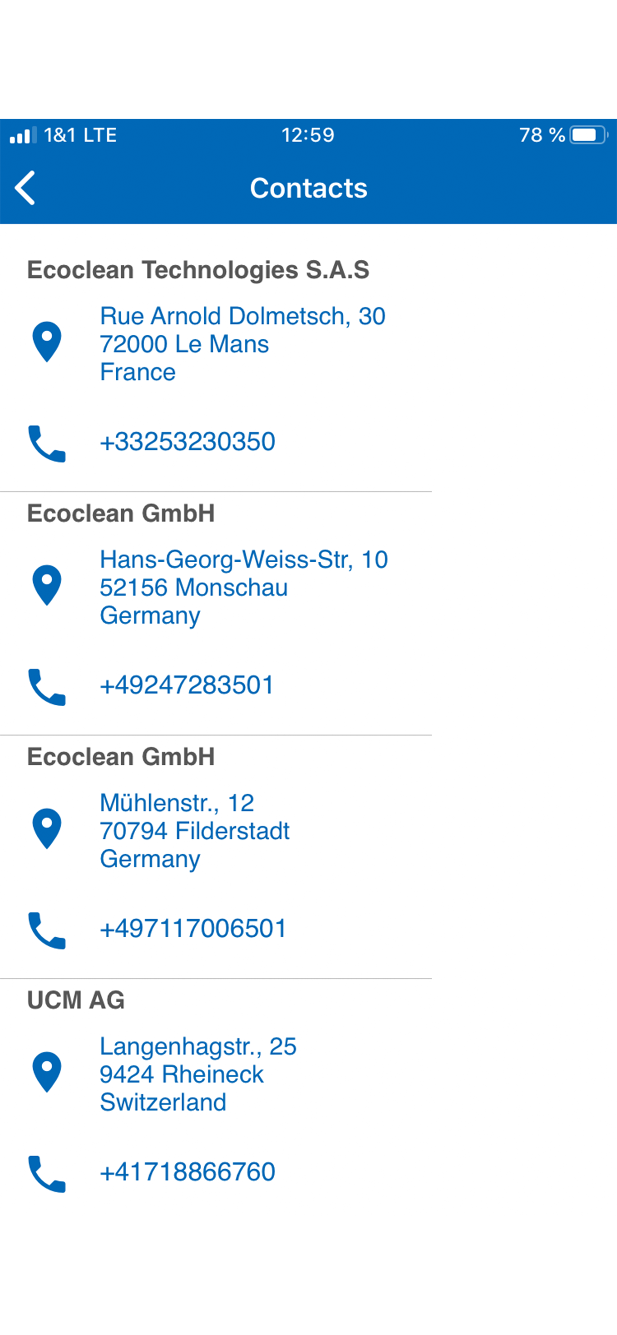 Ecoclean Service App