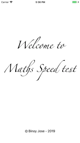 Game screenshot Maths Speed Test mod apk