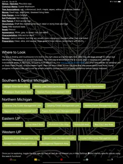 Michigan Mushroom Forager Map! iPad image 3