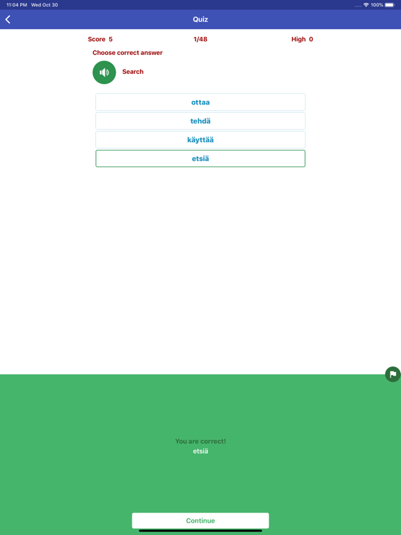 Learn Finnish Daily iPad screenshot