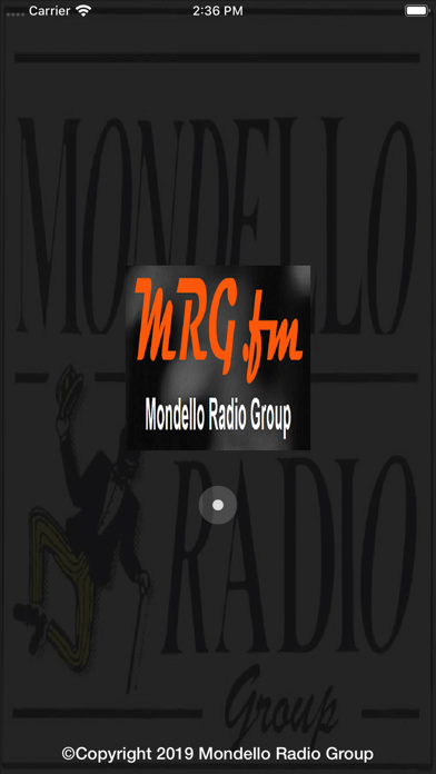 MRG.fm Radio App Screenshot