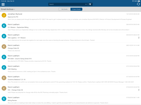 SKYSITE Projects: Construction iPad screenshot 6 - Business app