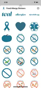 Food Allergy Stickers screenshot #3 for iPhone