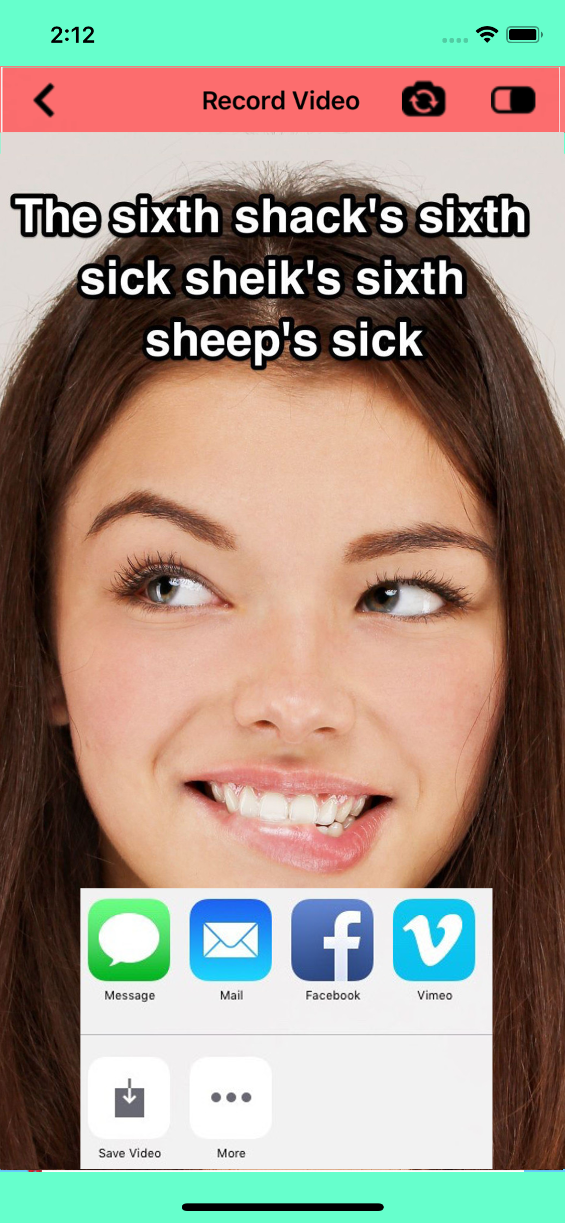 Video Tongue Twister