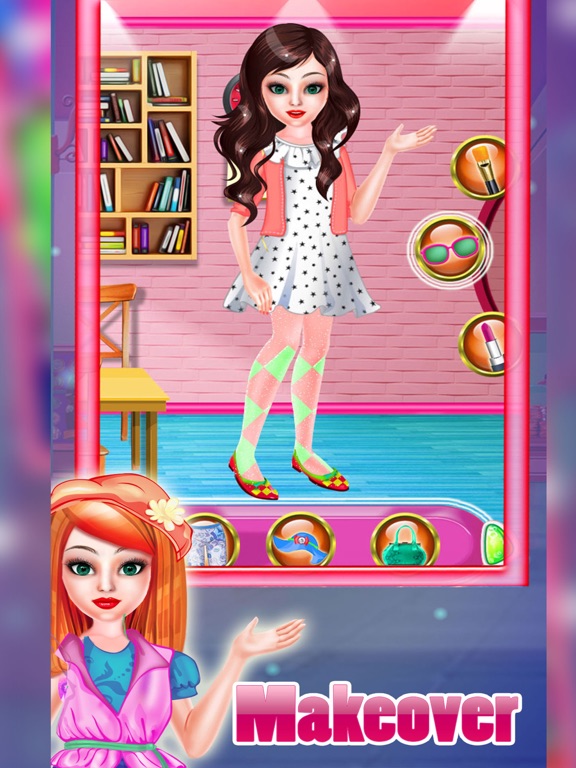 High School Dress up game iPad screenshot