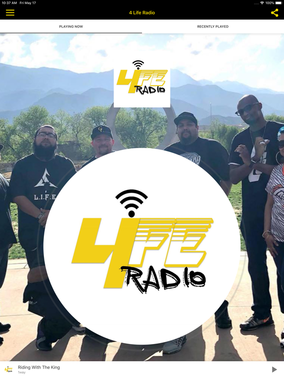 4 Life Radio iPad screenshot 1 - Music app