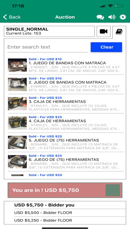 Lyon Mexico Bidding App screenshot-3
