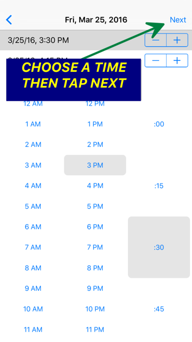 Rendezvous Appointment Book Screenshot