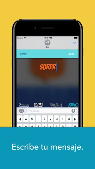 Captura de pantalla de Speech Bubbles en iPhone 2