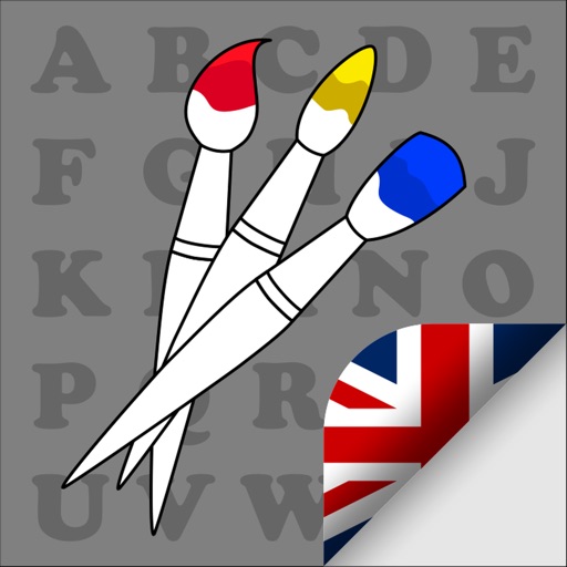 English coloring for kids icon