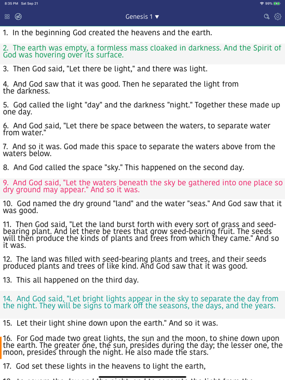 Screenshot #4 pour World English Bible Offline