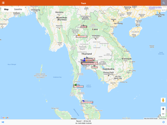 Screenshot #5 pour Tracking touch