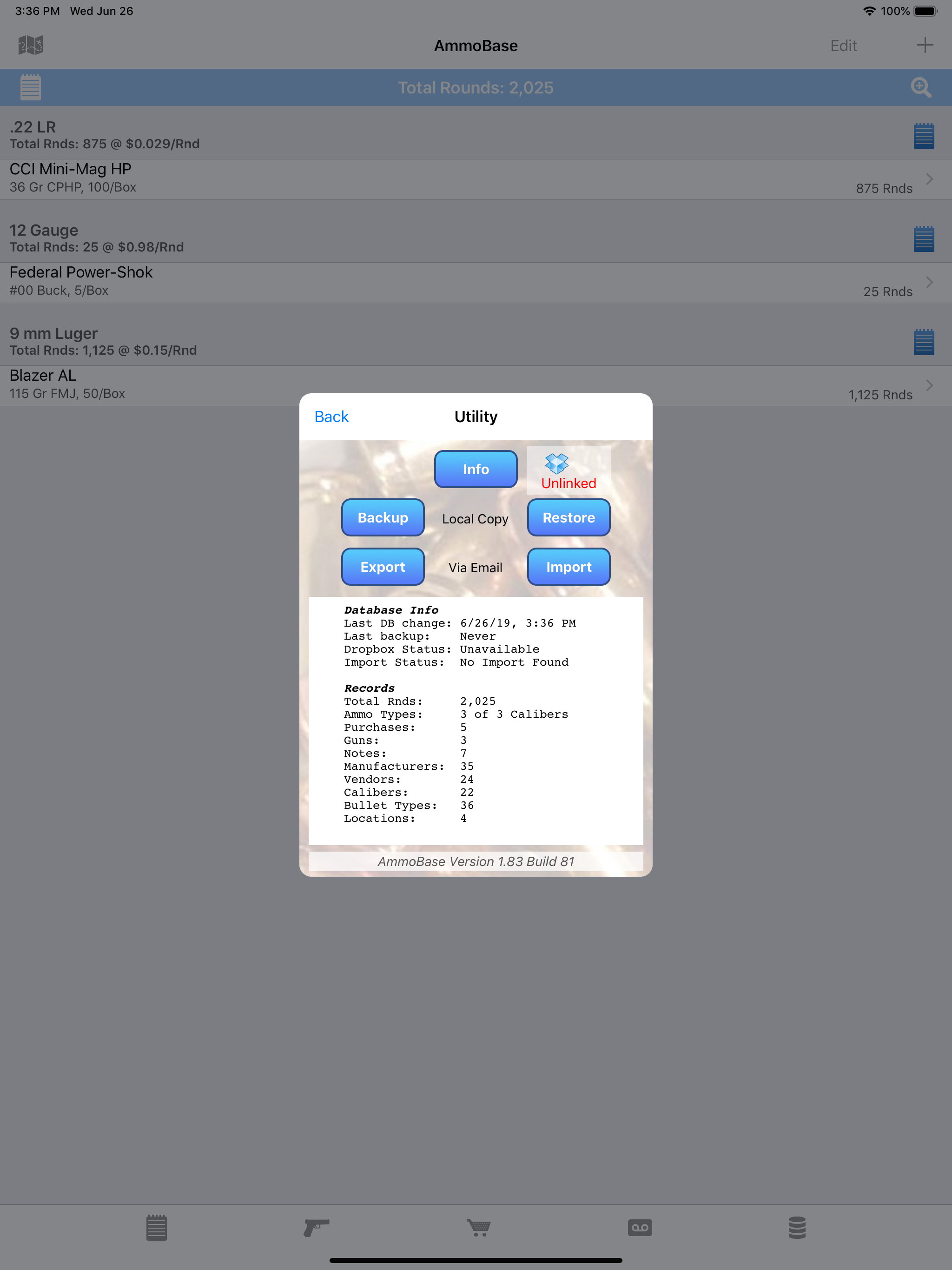 AmmoBase screenshot 6