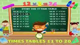 Game screenshot Math Times Table Quiz Games hack
