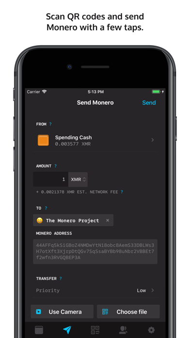 MyMonero: Send money privately screenshot 4