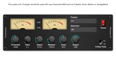 Screenshot 1 of Audio Compressor AUv3 Plugin App