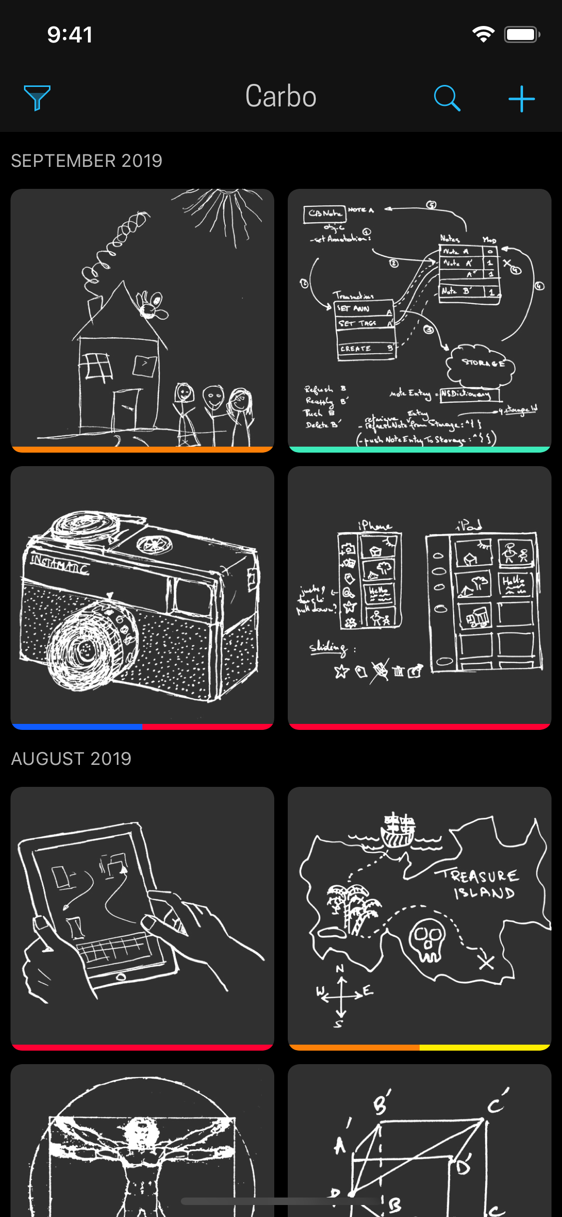 Carbo › Pencil Notes & Drawing