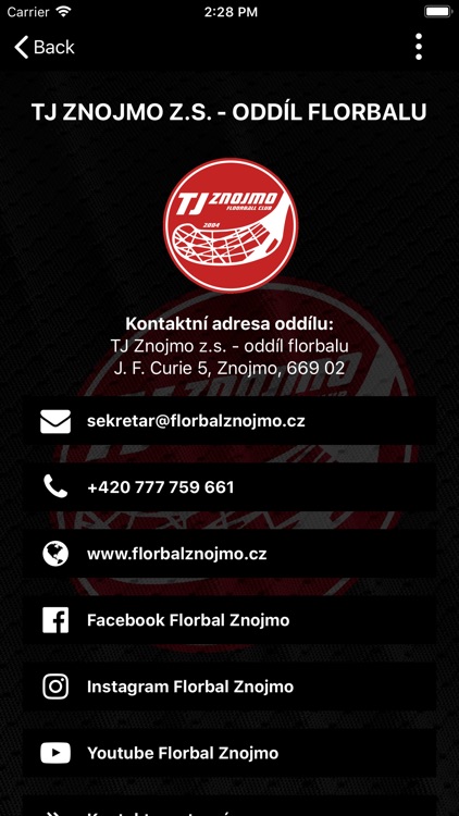 Florbal Znojmo screenshot-3