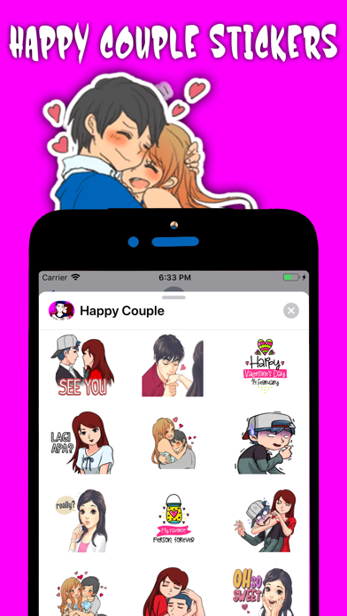 Happy Couple Sticker screenshot 2