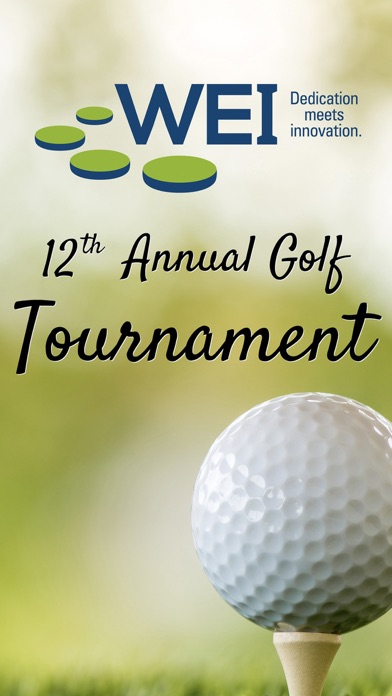 WEI Golf Tournament App Screenshot
