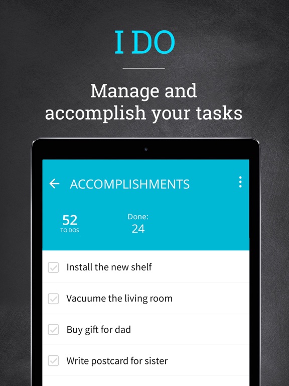 IDO - My Tasks iPad screenshot 1 - Productivity app