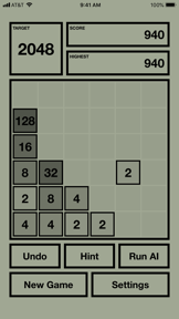 2048X AI - 2048 with AI solver screenshot