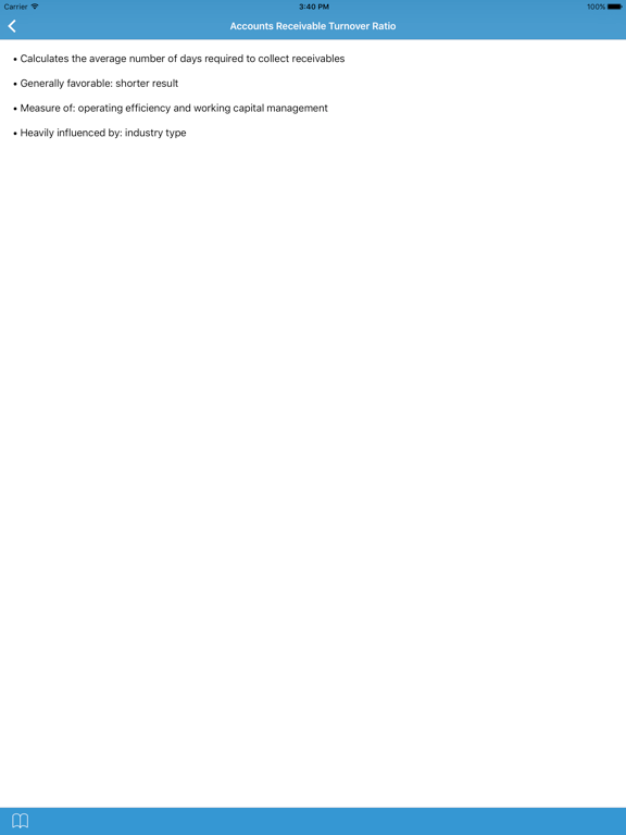 Financial Ratio Flashcards iPad screenshot 3 - Business app